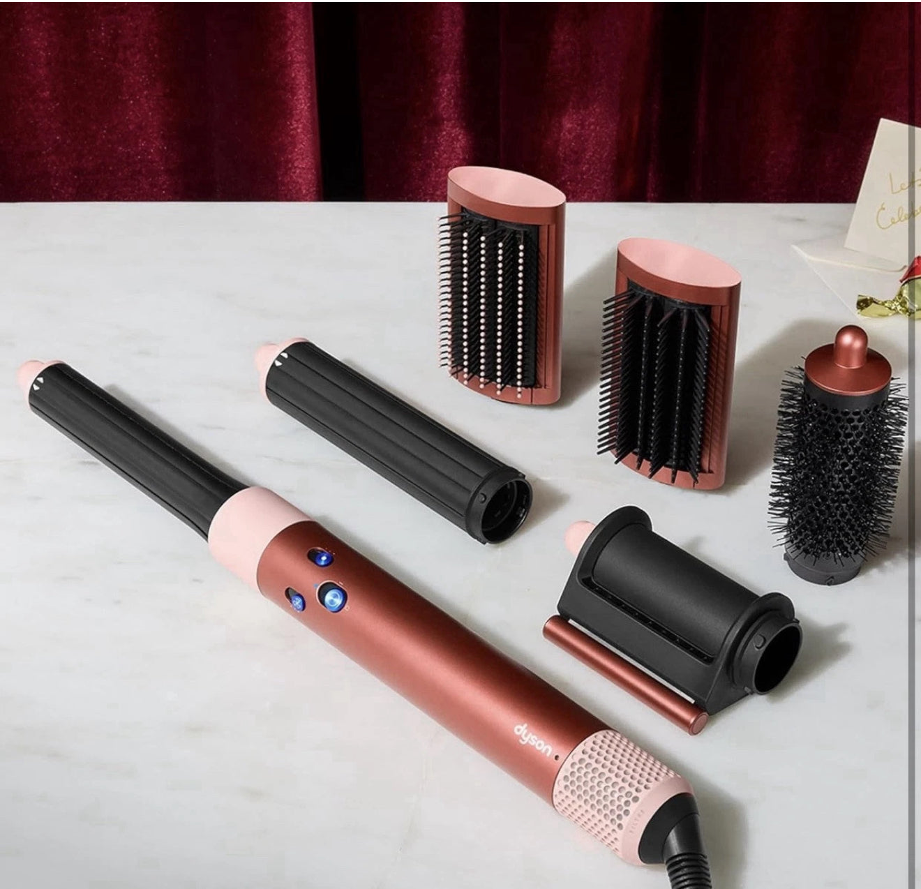 Dyson Airwrap Multi-Styler Completo Lungo Stawberry Bronzo/Rosa Blush